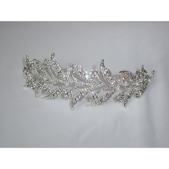 Rhinestone tiara crown, wedding bridal prom princess birthday rhinestone tiara main image 5